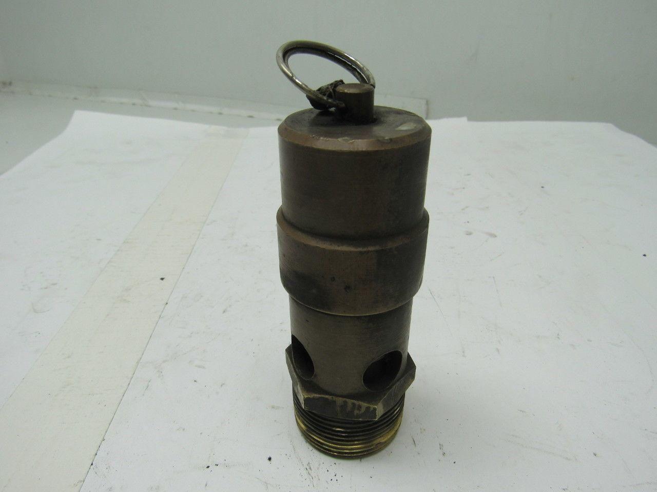 CDI SW12 1-1/4" NPT 200 PSI Pop-off ASME Safety Pressure Relief Valve Brass