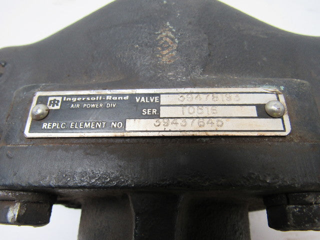 Ingersoll-Rand 39478193 Air Compressor Thermo Control Valve  With 1-7/8"-12 JIC