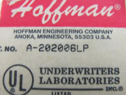 Hoffman A202006LP Wall-Mount Electrical Enclosure 20" X 20" X 6"