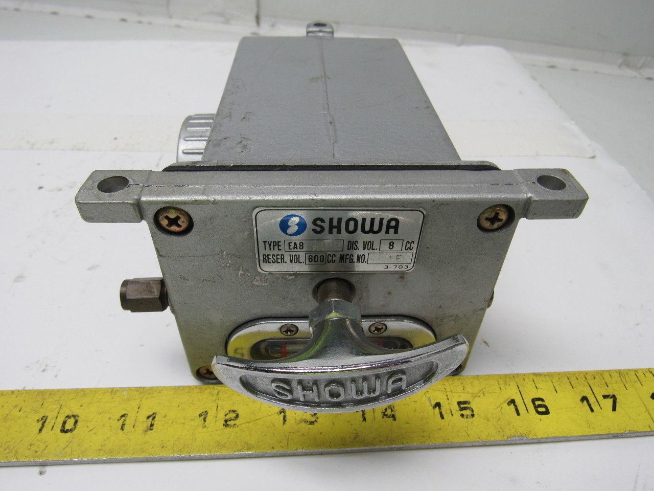 Devco Showa EA-8 HUR Manual One Shot Lubrication Pump W/Aluminum Reservoir
