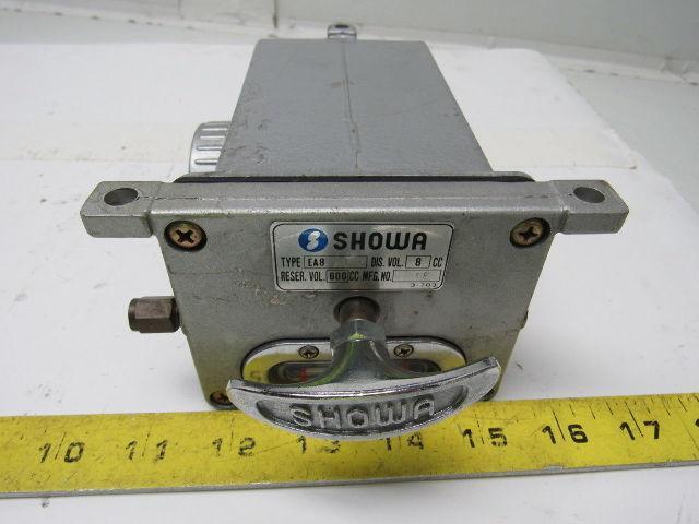 Devco Showa EA-8 HUR Manual One Shot Lubrication Pump W/Aluminum Reservoir