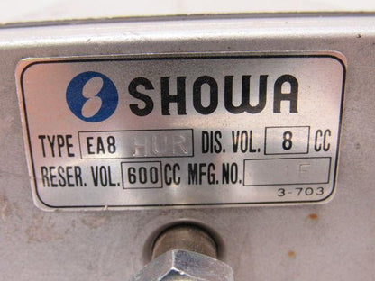 Devco Showa EA-8 HUR Manual One Shot Lubrication Pump W/Aluminum Reservoir