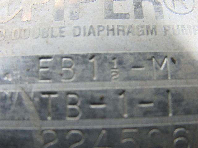 SANDPIPER EB1-1/2-M Type TB1-1 Air Operated Dual Diaphragm Pump 1 1/2"