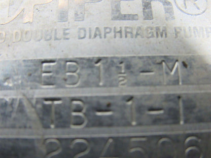 SANDPIPER EB1-1/2-M Type TB1-1 Air Operated Dual Diaphragm Pump 1 1/2"