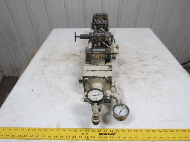 Miller Fluid A50T Booster Power Tandem Unit 150 PSI 5" Bore 6" Stroke