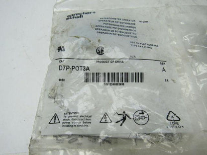Sprecher Schuh D7P-POT3A Single Turn Potentiometer Assembly 1000 Ohm