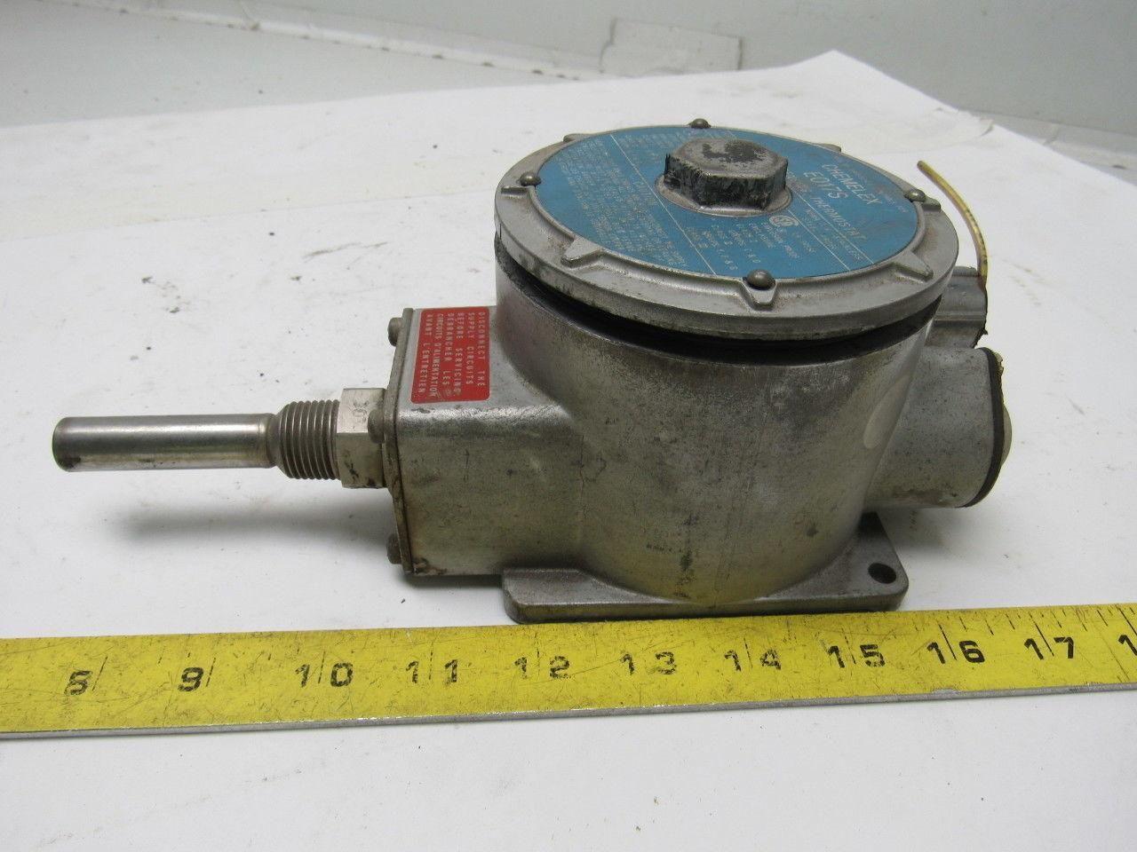 CHEMELEX E017S Nema 7 Ambient Sensing Thermostat Rated SP-DT 22A @ 125,250,&480V
