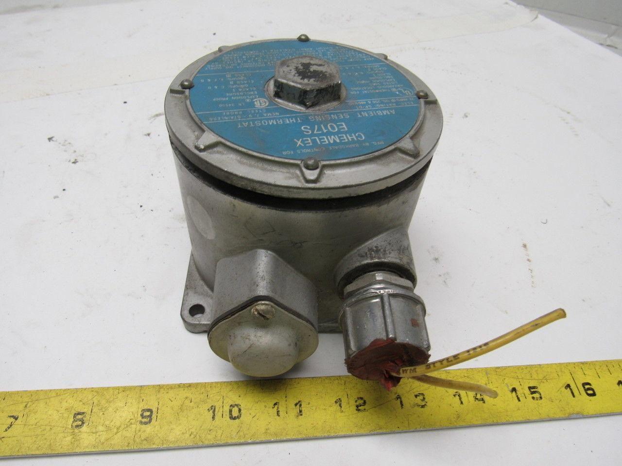 CHEMELEX E017S Nema 7 Ambient Sensing Thermostat Rated SP-DT 22A @ 125,250,&480V