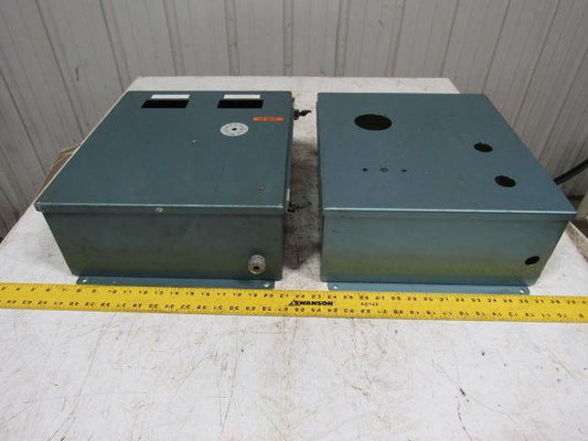 16"x14"x6" Electrical Box Enclosure Panel W/ Back Plate. Wall Mount Lot/2