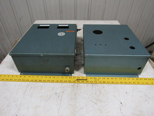 16"x14"x6" Electrical Box Enclosure Panel W/ Back Plate. Wall Mount Lot/2