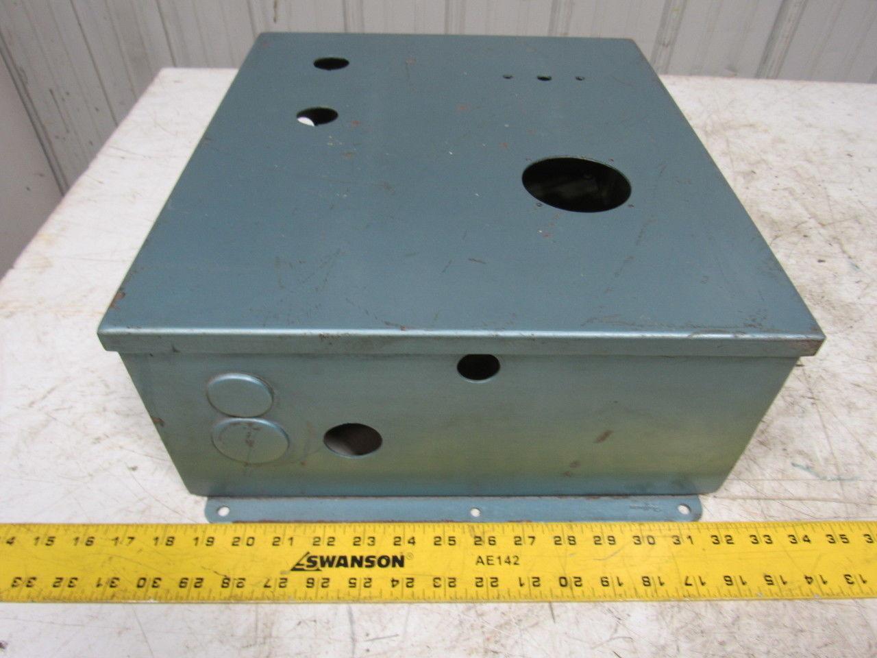 16"x14"x6" Electrical Box Enclosure Panel W/ Back Plate. Wall Mount Lot/2