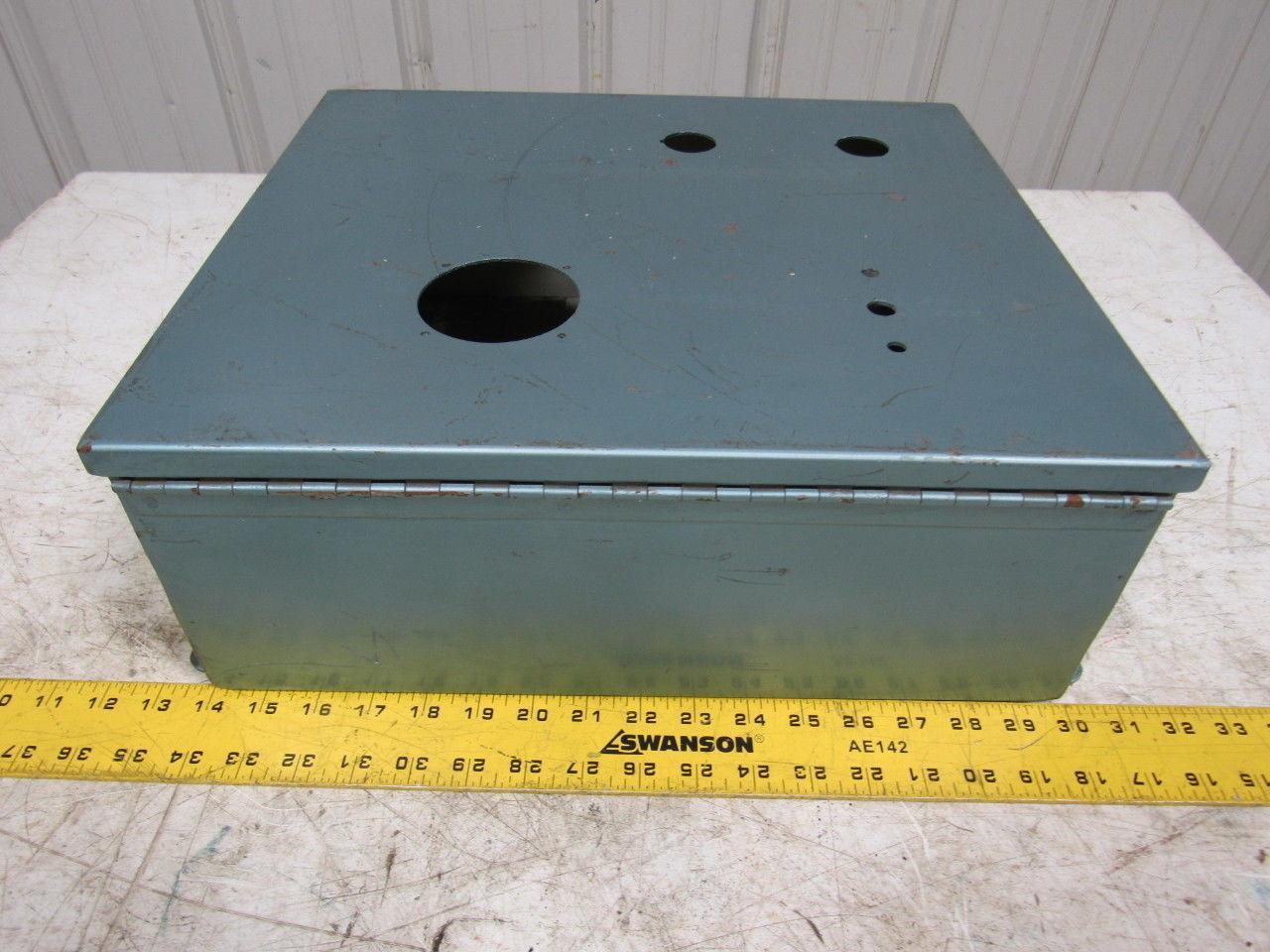 16"x14"x6" Electrical Box Enclosure Panel W/ Back Plate. Wall Mount Lot/2