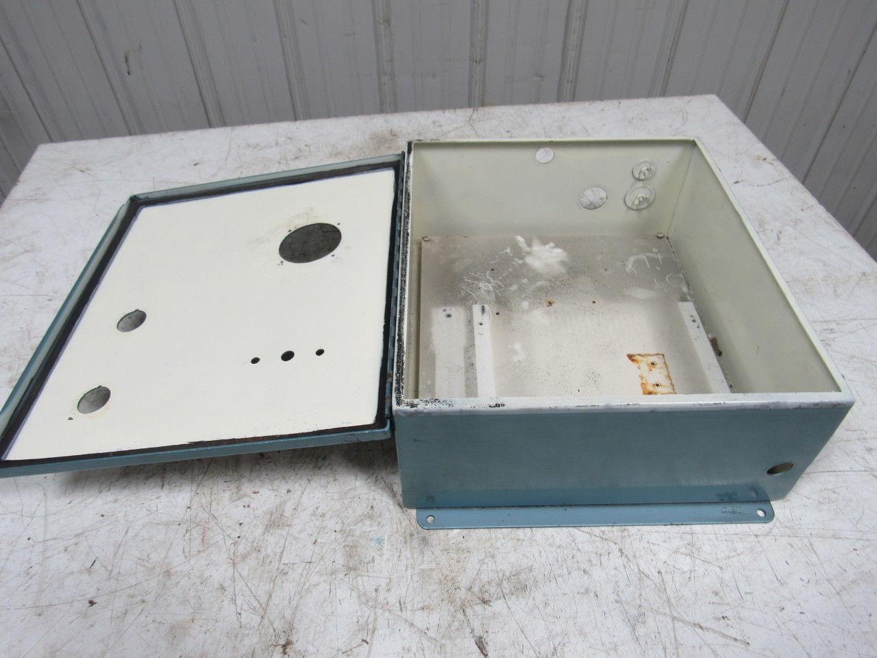 16"x14"x6" Electrical Box Enclosure Panel W/ Back Plate. Wall Mount Lot/2
