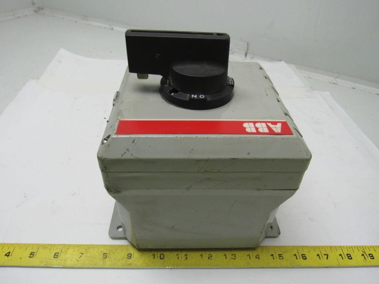 ABB Control Inc NF25P-3P02A10 Enclosed Disconnect Switch 600V 16A 3 Pole