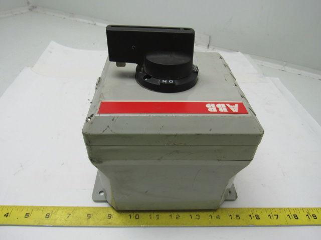 ABB Control Inc NF25P-3P02A10 Enclosed Disconnect Switch 600V 16A 3 Pole
