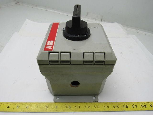 ABB Control Inc NF25P-3P02A10 Enclosed Disconnect Switch 600V 16A 3 Pole