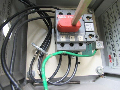ABB Control Inc NF25P-3P02A10 Enclosed Disconnect Switch 600V 16A 3 Pole