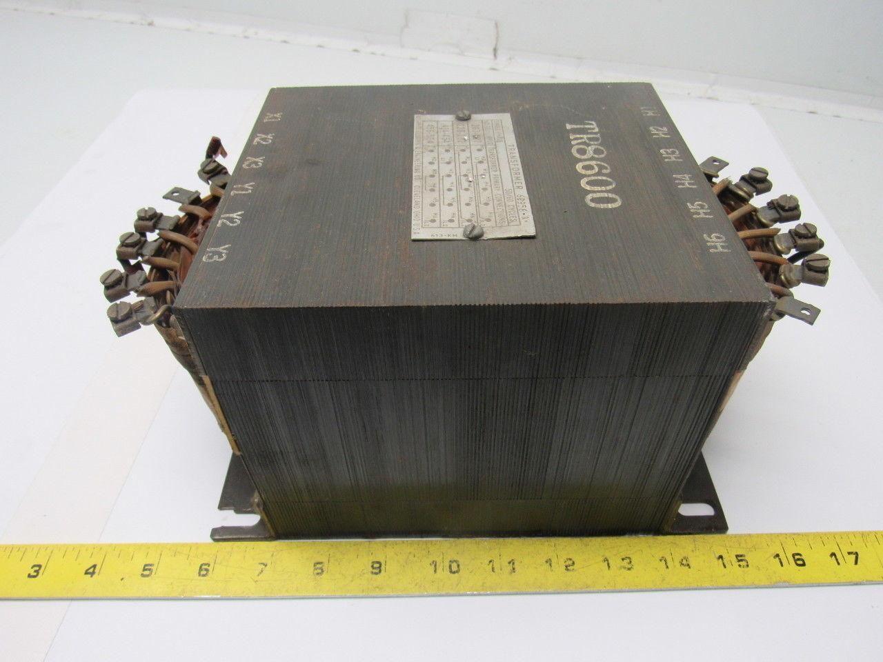 Reliance Electric  69956-W Single Phase Transformer 207/504V TR8600