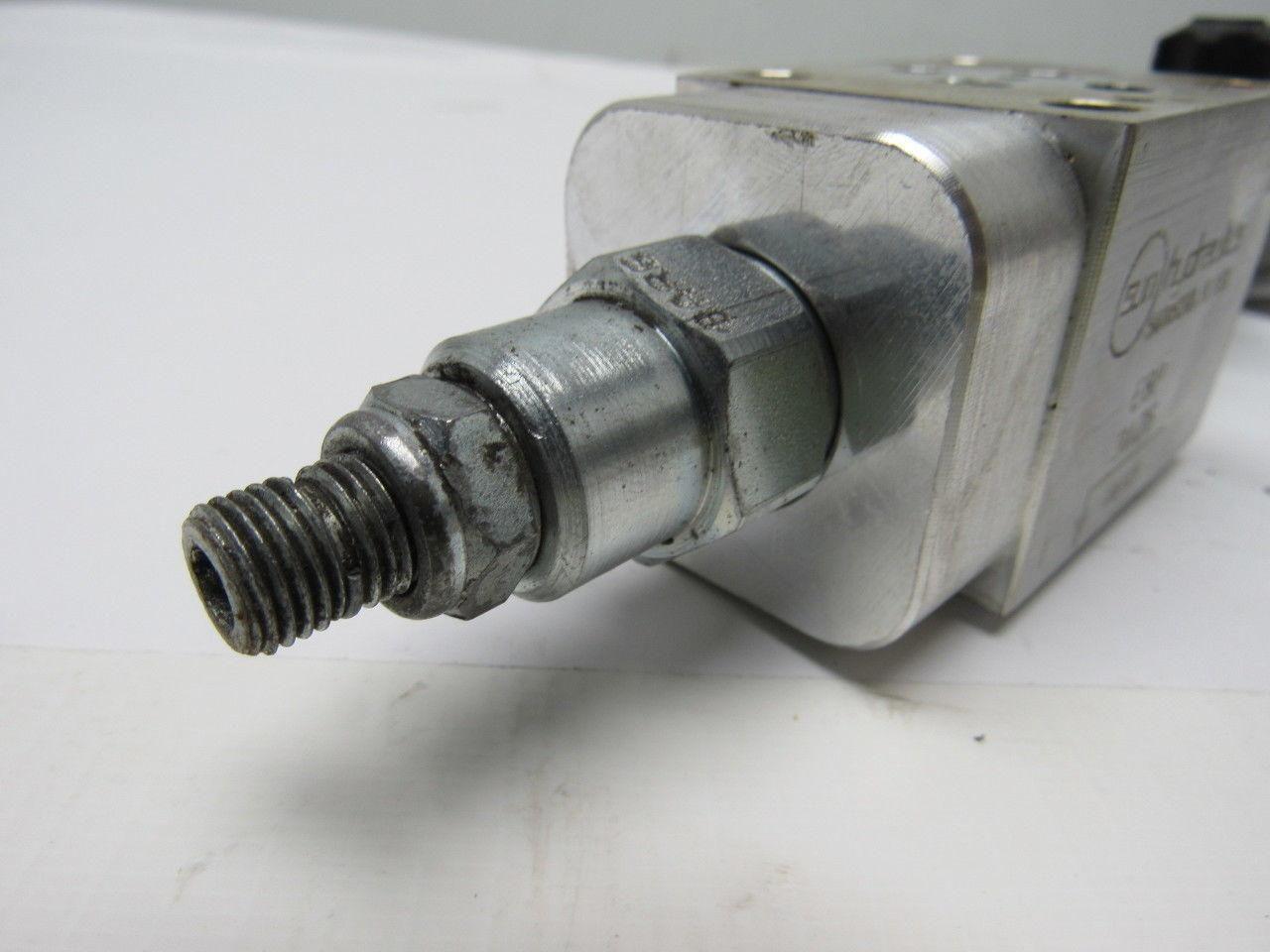 Sun Hydraulics EBP Sandwich Body Aluminum Hydraulic Manifold W/0-1500 Bar Gauge