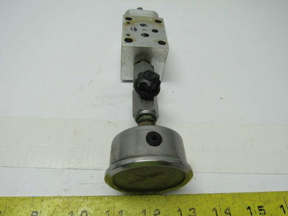 Sun Hydraulics EBP Sandwich Body Aluminum Hydraulic Manifold W/0-1500 Bar Gauge