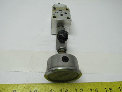 Sun Hydraulics EBP Sandwich Body Aluminum Hydraulic Manifold W/0-1500 Bar Gauge