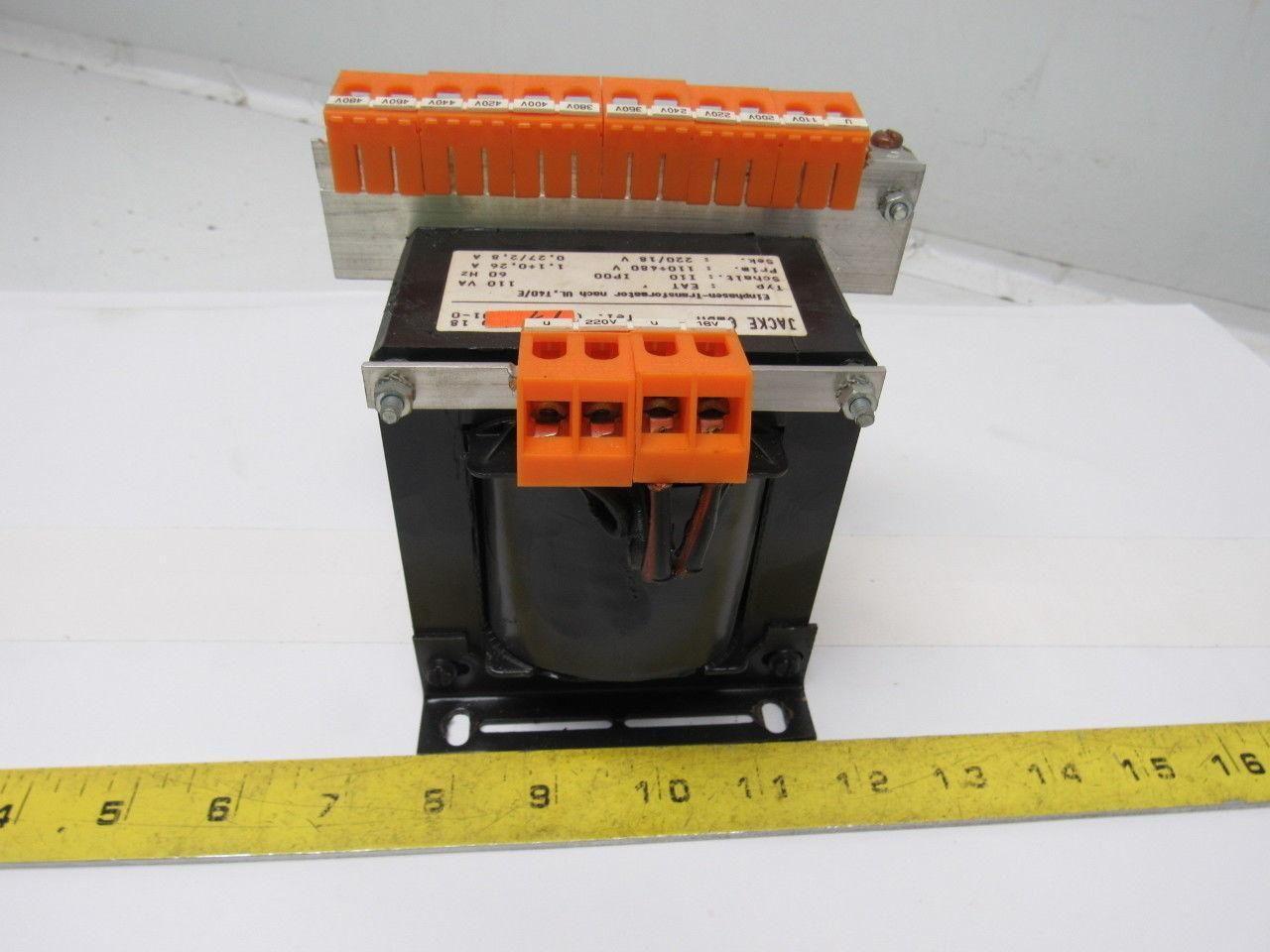 JACKE GmbH EAT 1 Phase Transformer 110/480V Primary