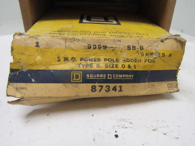 Square D 87341 Power Pole Adder 1NO For Contactor/Starter Type SB/SC