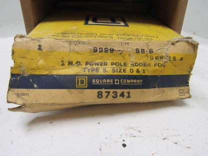 Square D 87341 Power Pole Adder 1NO For Contactor/Starter Type SB/SC