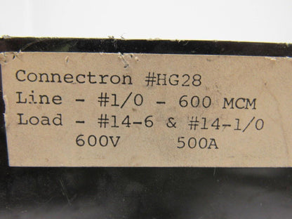 Connectron HG28 Ground Bar Power Block