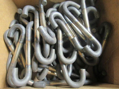 5/8x7-1/2" OAL Stainless Steel  S-Hooks Powder Coat Overhead Conveyor Lot of 50