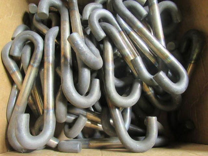 5/8x7-1/2" OAL Stainless Steel  S-Hooks Powder Coat Overhead Conveyor Lot of 50