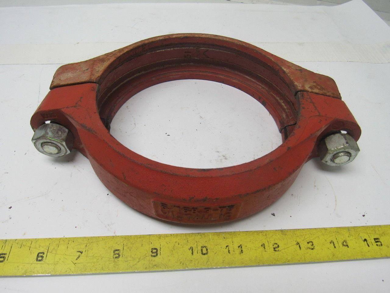 Victaulic  6/168.3-75  Coupling 6" Red Style 75 No Gasket  Lot of 2