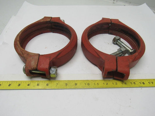 Victaulic  6/168.3-75  Coupling 6" Red Style 75 No Gasket  Lot of 2