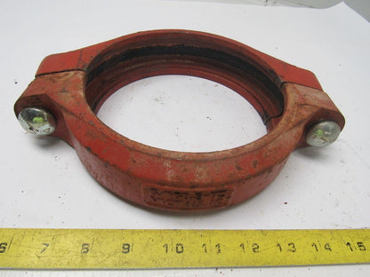 Victaulic  6/168.3-75  Coupling 6" Red Style 75 No Gasket  Lot of 2