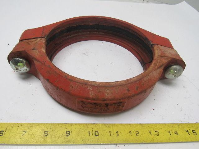 Victaulic  6/168.3-75  Coupling 6" Red Style 75 No Gasket  Lot of 2