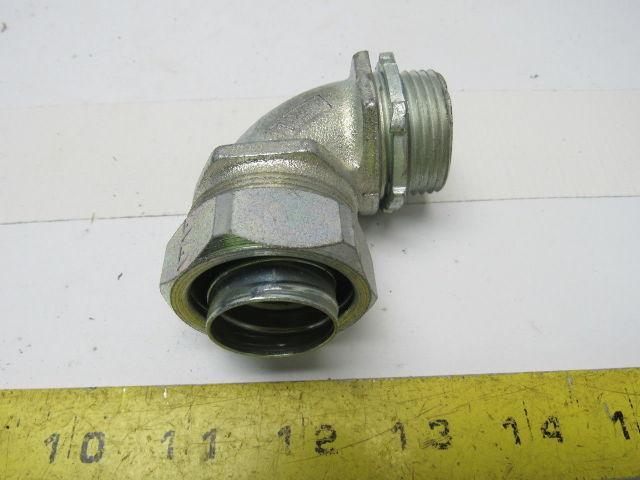 Appleton ST-90100ST-9038 Liquid tight Connector 1" 90° Non-Insulated Lot of 1