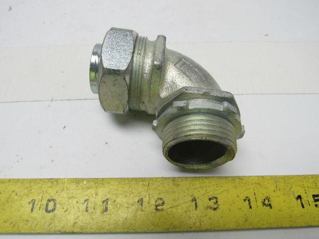 Appleton ST-90100ST-9038 Liquid tight Connector 1" 90° Non-Insulated Lot of 1