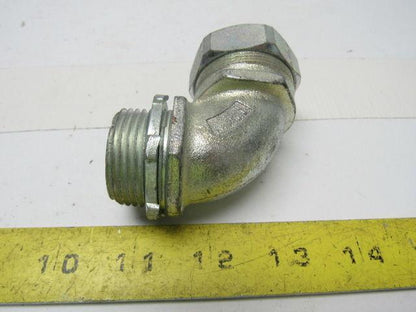 Appleton ST-90100ST-9038 Liquid tight Connector 1" 90° Non-Insulated Lot of 1