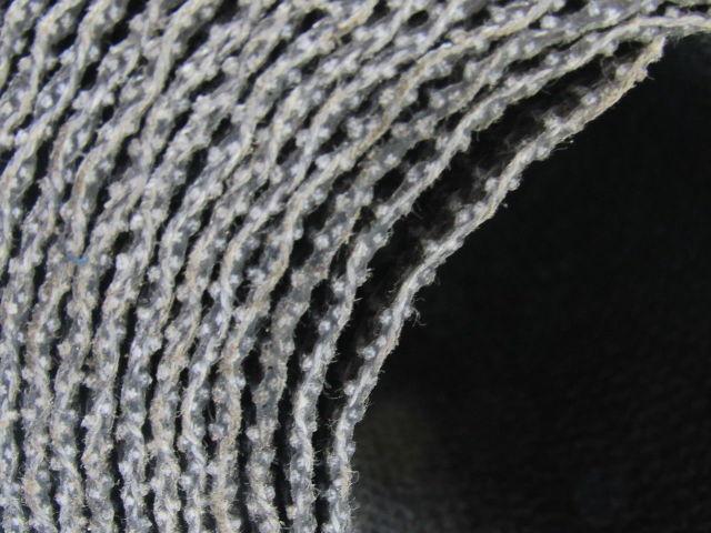 1 Ply Black Interwoven Friction  Brushed Conveyor Belt 24' X 24" X 0.095"