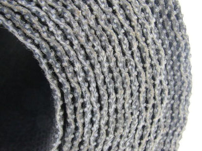 1 Ply Black Interwoven Friction  Brushed Conveyor Belt 24' X 24" X 0.095"