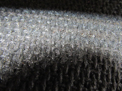 1 Ply Black Interwoven Friction  Brushed Conveyor Belt 24' X 24" X 0.095"