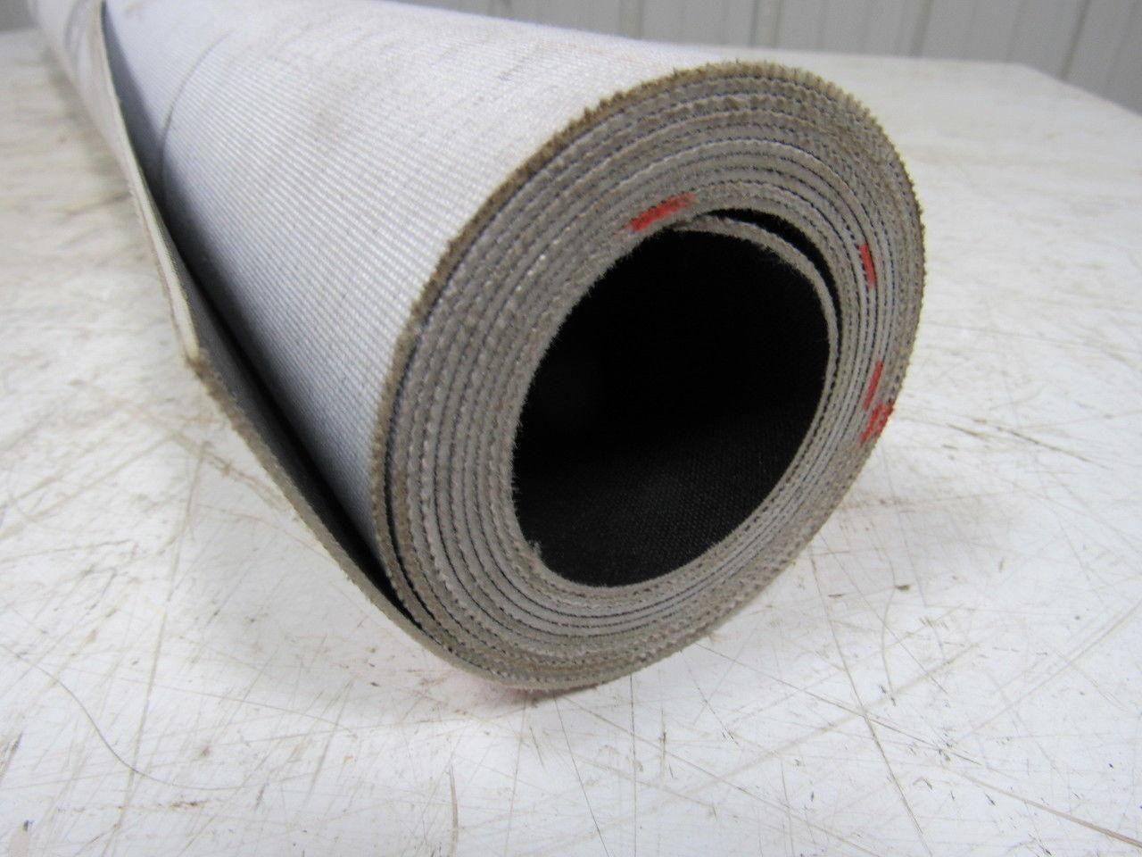 1 Ply Black Slip Top Fabric Backed Conveyor Belt 8' X 38-1/2" X 0.060"