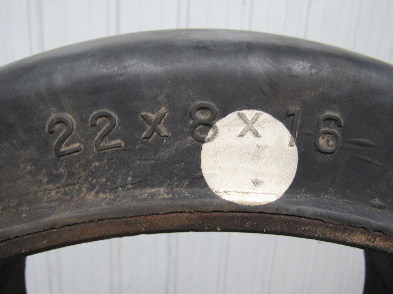 Monarch Mono-Cushion 22 X 8 X 16 Press On Smooth Cushion Forklift Tire Wheel