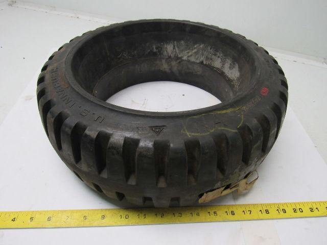 U.S. Innacush 16-1/4 X 6 X 11-1/2 Demountable Black Traction Forklift Tire