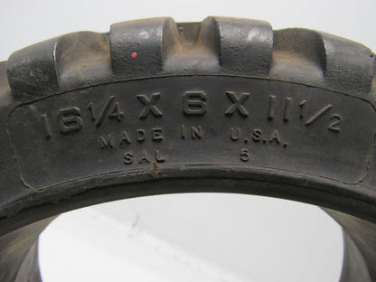 U.S. Innacush 16-1/4 X 6 X 11-1/2 Demountable Black Traction Forklift Tire