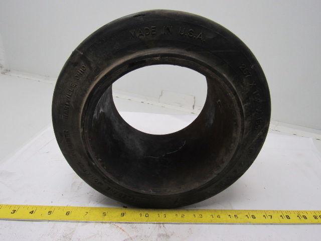 Monarch 10-1/2"X6"X6-1/2" Press On Smooth Solid Rubber Forklift Tire Wheel