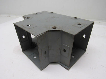 Square D LD 4T 4" X 4" Lay In Wire Way Auxiliary Gutter Tee W/Screw On Cover