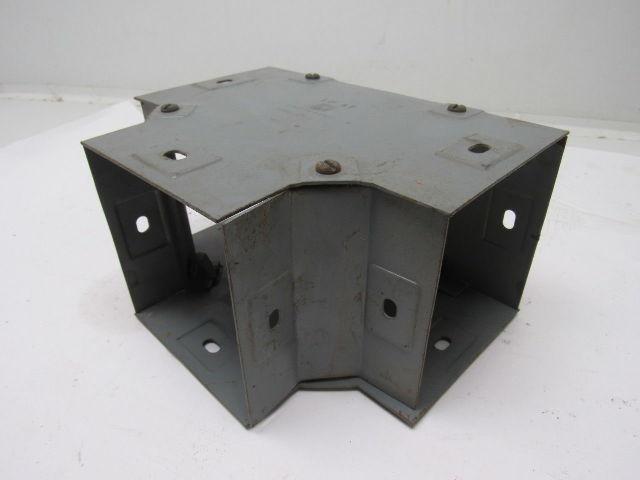 Square D LD 4T 4" X 4" Lay In Wire Way Auxiliary Gutter Tee W/Screw On Cover
