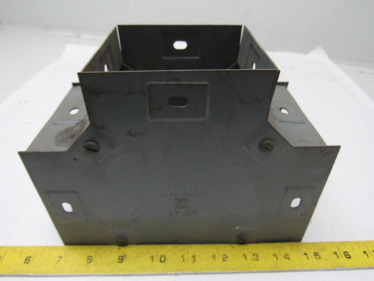 Square D LD 4T 4" X 4" Lay In Wire Way Auxiliary Gutter Tee W/Screw On Cover