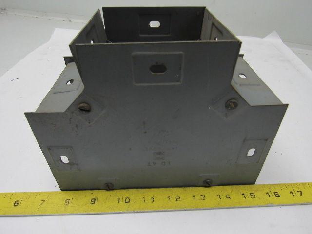 Square D LD 4T 4" X 4" Lay In Wire Way Auxiliary Gutter Tee W/Screw On Cover
